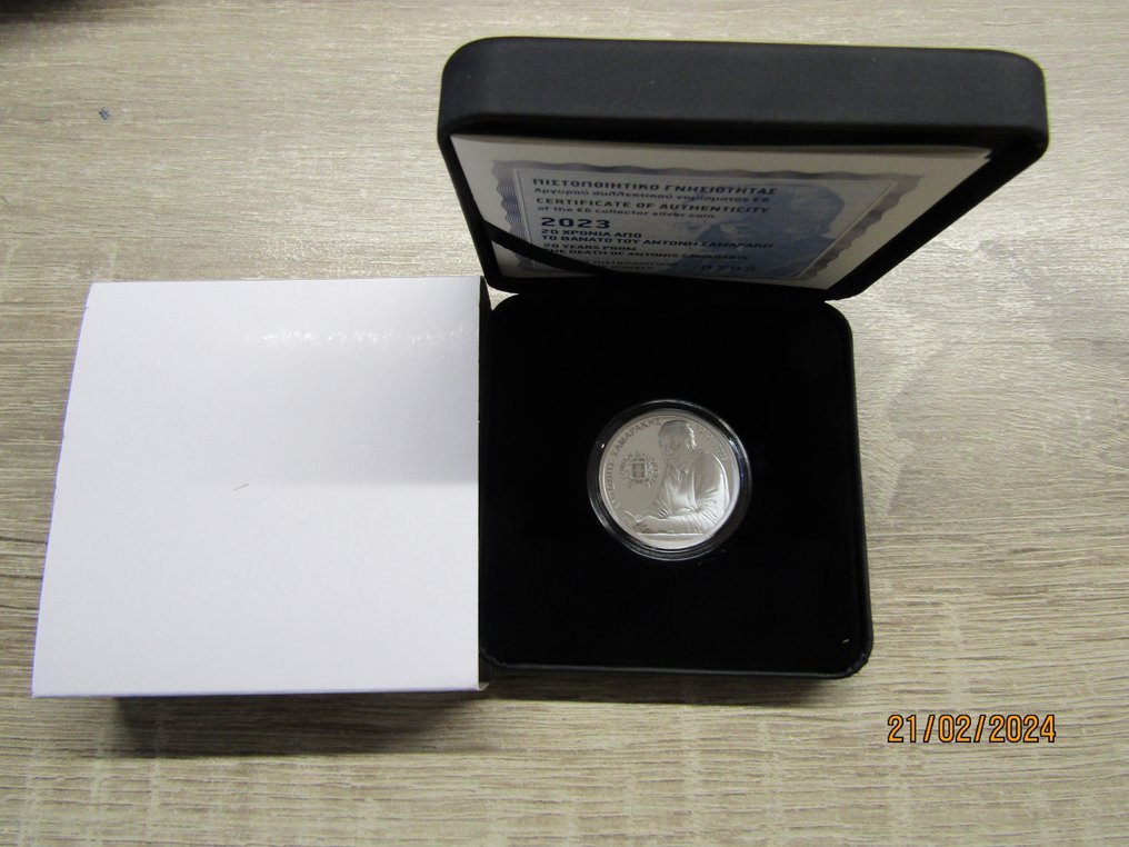 Grèce. 6 Euro 2023 "20 jaar overlijden van Antonis Samarakis" Proof  (Sans prix de réserve) #1.0