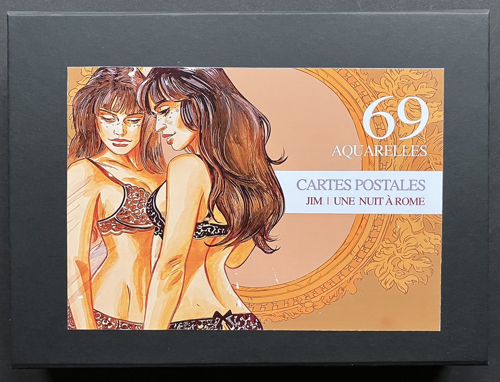 Jim - Une nuit à Rome - Coffret de 69 cartes Postales - Les Aquarelles de Jim / Delphine - 2022 #3.2