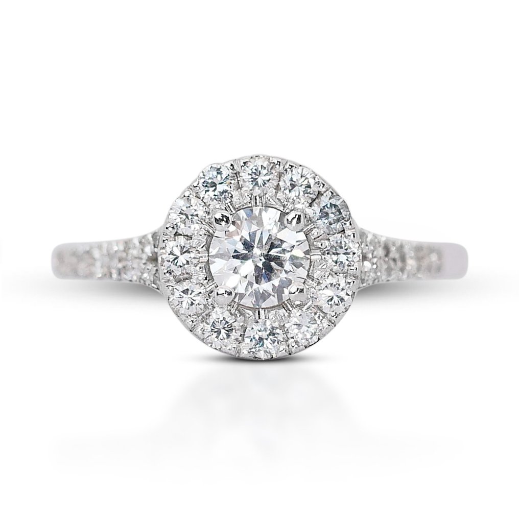 Ring Witgoud Diamant  (Natuurlijk) - Diamant #1.1