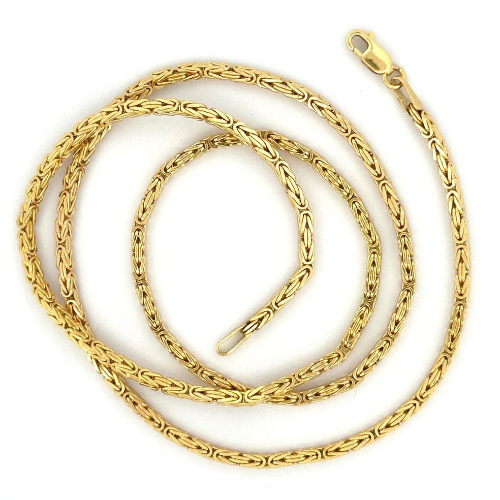 Collana Bizantina - 7.6 g - 50 cm - 18 Kt - Necklace - 18 kt. Yellow gold #1.2