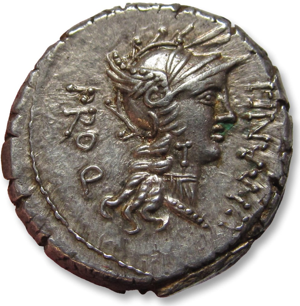 Romerska republiken. L. Cornelius Sulla & L. Manlius Torquatus Proquaestor. Denarius mint moving with Sulla 82 B.C. #1.1