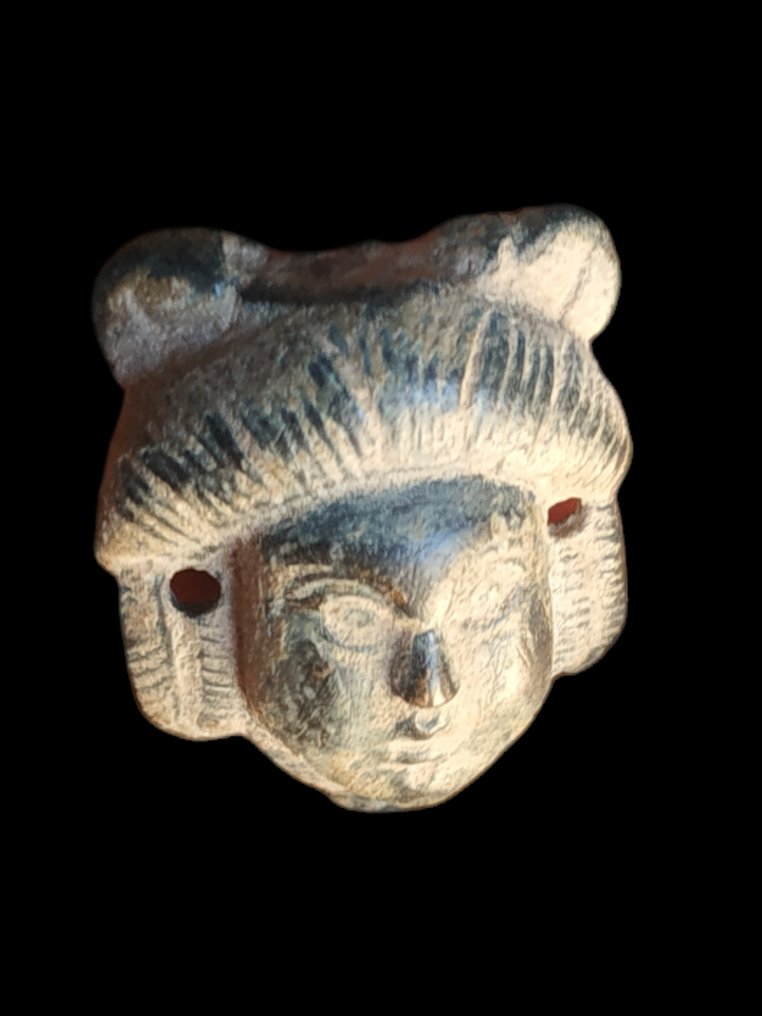 Ókori római női arcot ábrázoló rátét Amulett  (Nincs minimálár) #2.1