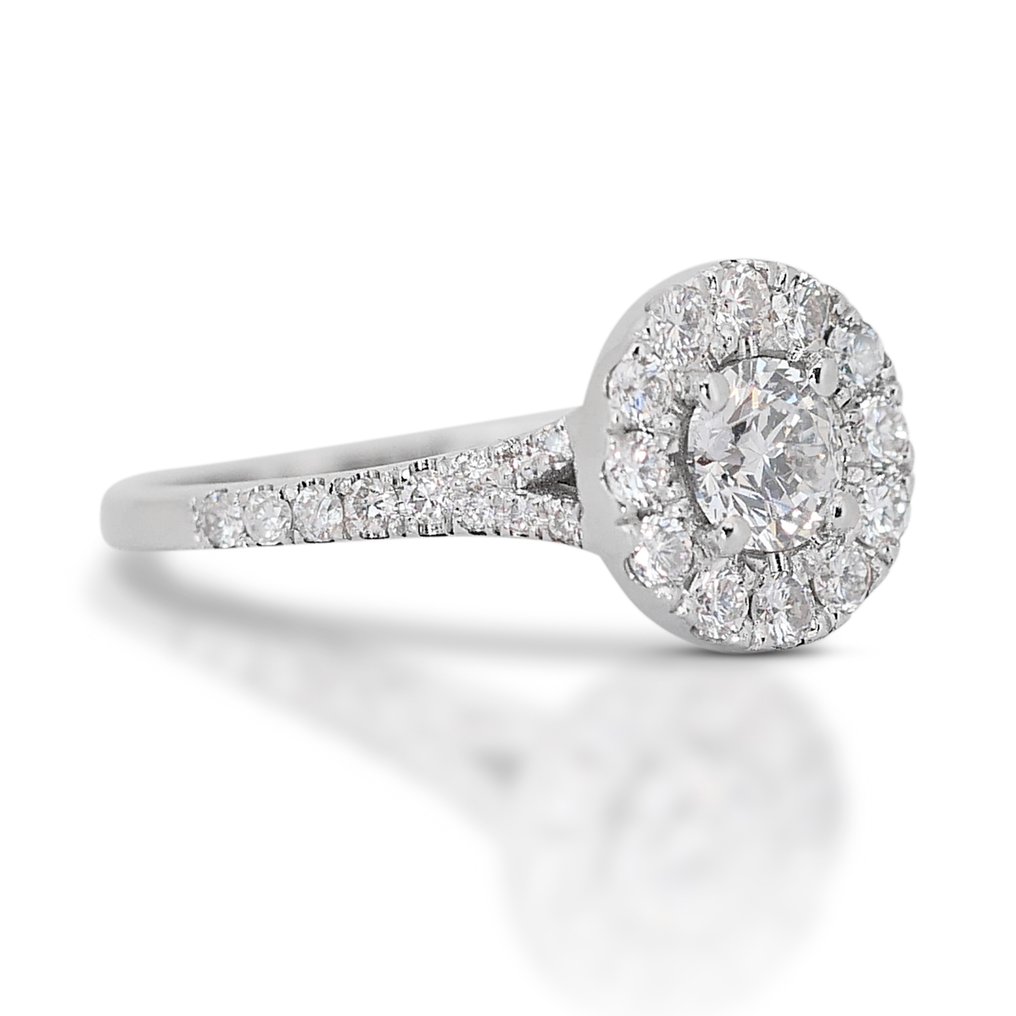 Ring Witgoud Diamant  (Natuurlijk) - Diamant #1.2