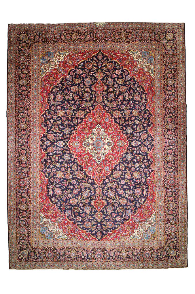 Kashan fein Korkwolle signiert - Teppich - 415 cm - 303 cm #1.1