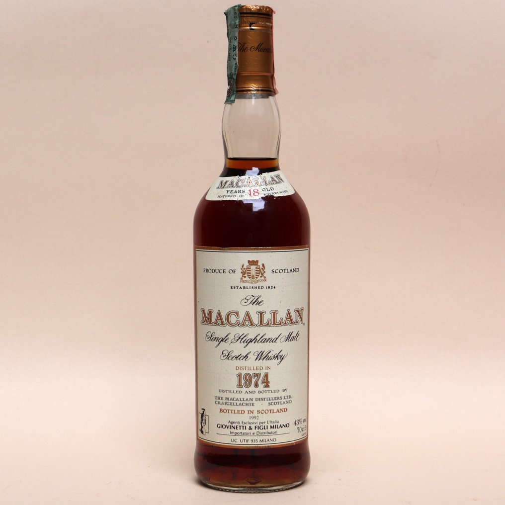Macallan 1974 18 years old - Original bottling  - b. 1992  - 70 cl #1.1