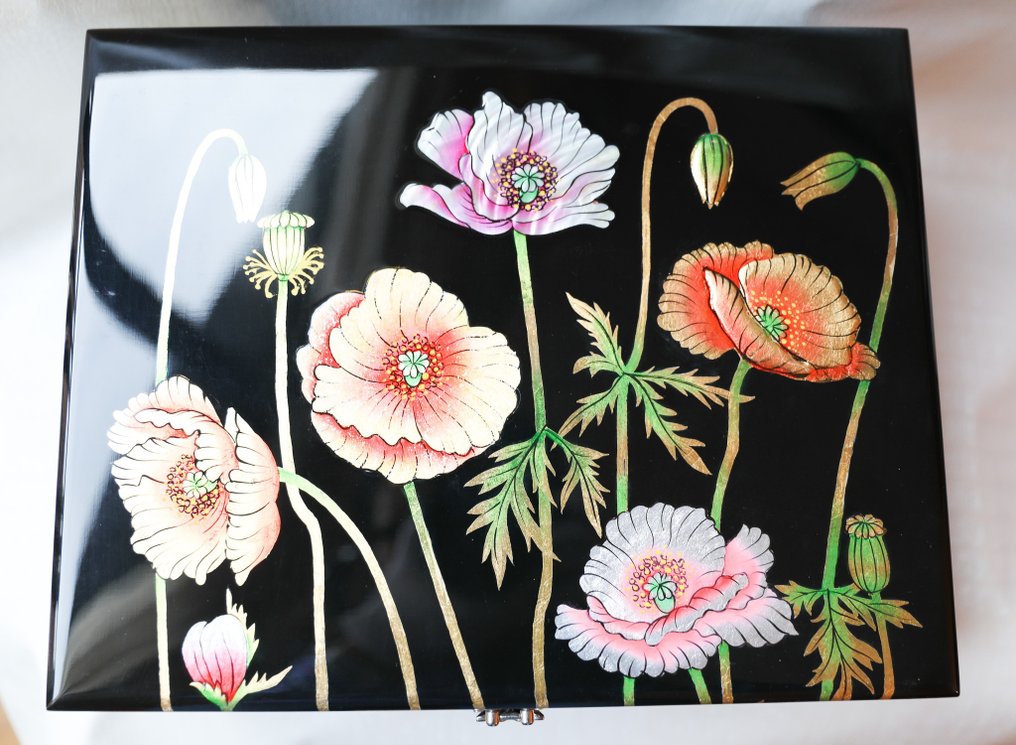 Caja - Large lacquer nacre treasure box - Madera #2.1