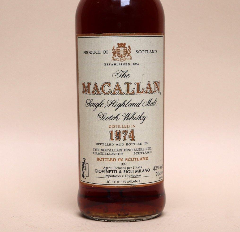 Macallan 1974 18 years old - Original bottling  - b. 1992  - 70厘升 #1.2