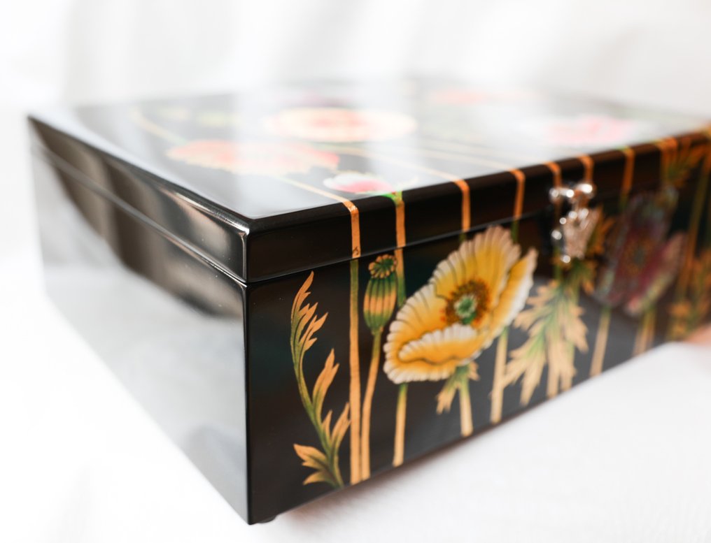 Caja - Large lacquer nacre treasure box - Madera #4.3