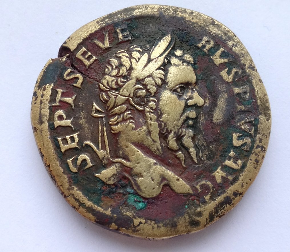 Imperio romano. Septimio Severo (193-211 e. c.). Sestertius #1.1