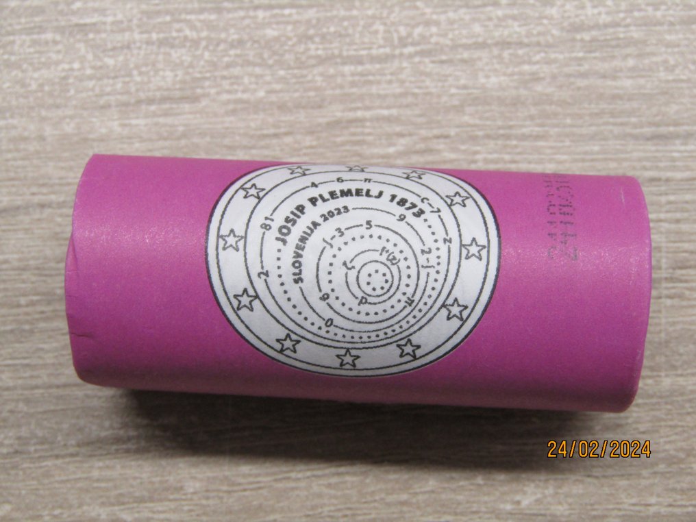 Eslovénia. 2 Euro 2023 "Josip Plemelj" (25 stuks) in zichtrol  (Sem preço de reserva) #1.0