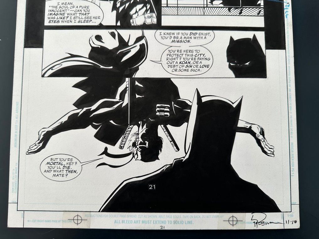Roger Robinson - 1 Original page - Batman Gotham Knights - #16 - 2001 #1.3