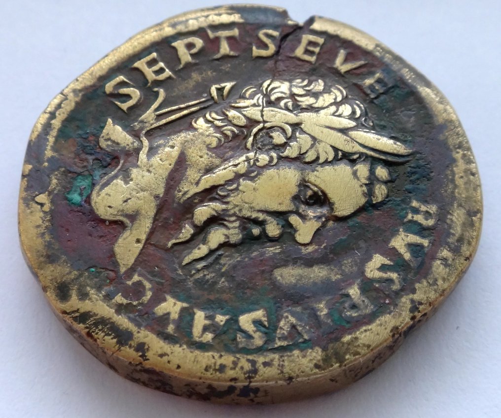 Imperio romano. Septimio Severo (193-211 e. c.). Sestertius #2.1