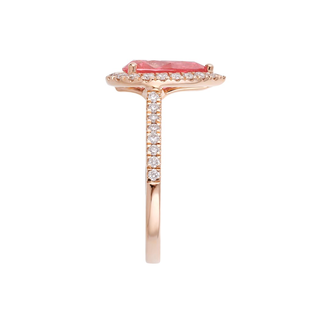 Gyűrű Rózsa arany -  2.51ct. tw. Gyémánt  (Laboratóriumban előállított) - Gyémánt #2.1