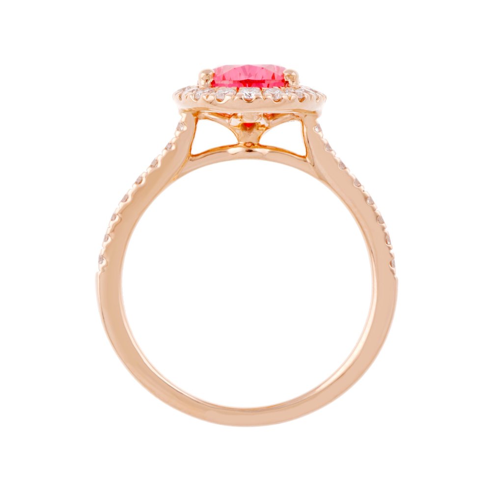 Gyűrű Rózsa arany -  2.51ct. tw. Gyémánt  (Laboratóriumban előállított) - Gyémánt #1.2