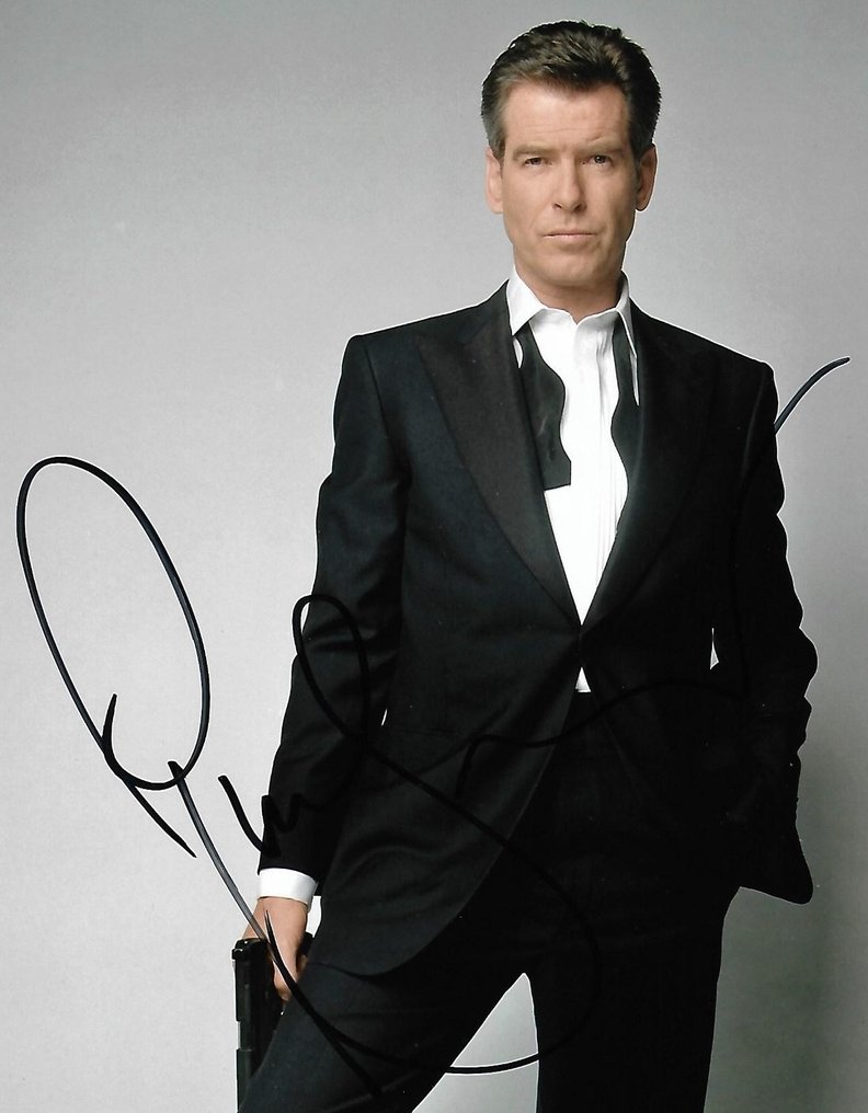 Pierce Brosnan - Autographed Photo "Die Another Day" James Bond 007 with b'bc COA. #1.2