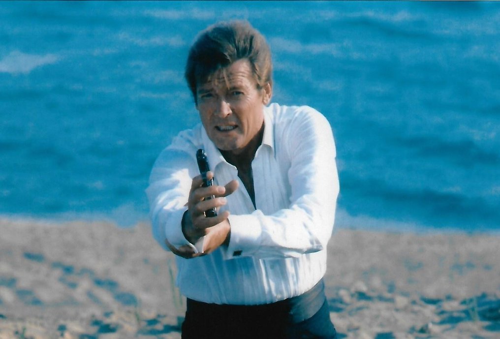 Roger Moore - Autographed Photo "For Your Eyes Only" James Bond 007 with b'bc COA. #2.1
