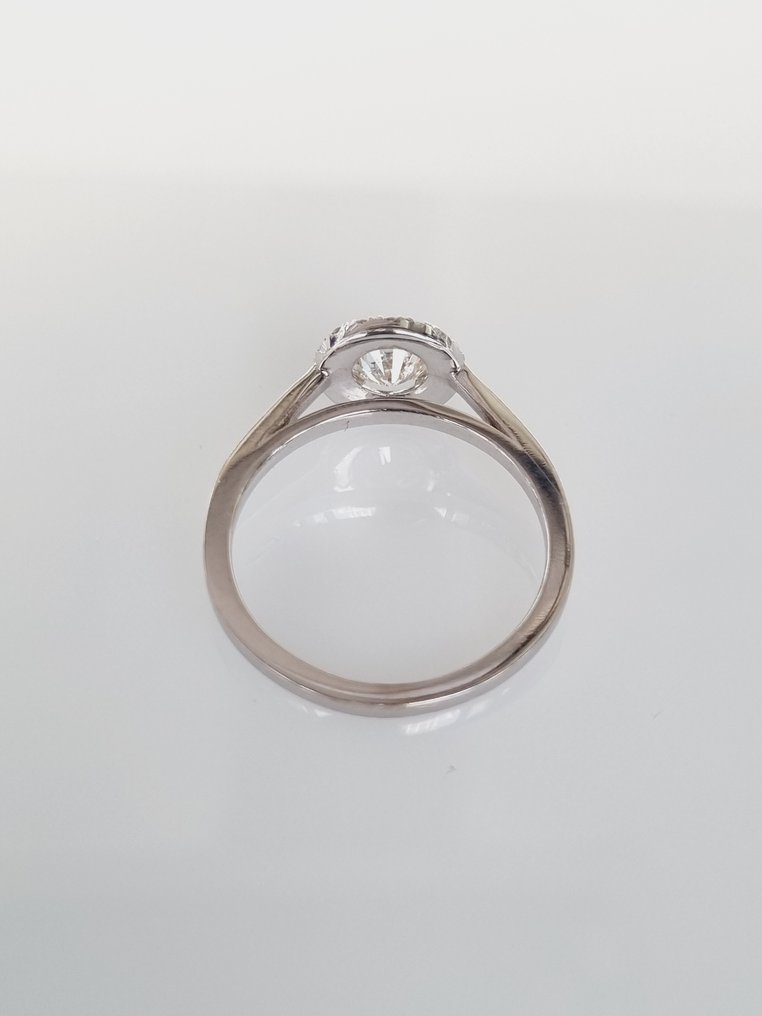 Pierścionek koktajlowy - 14-karatowe Białe złoto -  0.79ct. tw. Diament  (Naturalny) #3.1