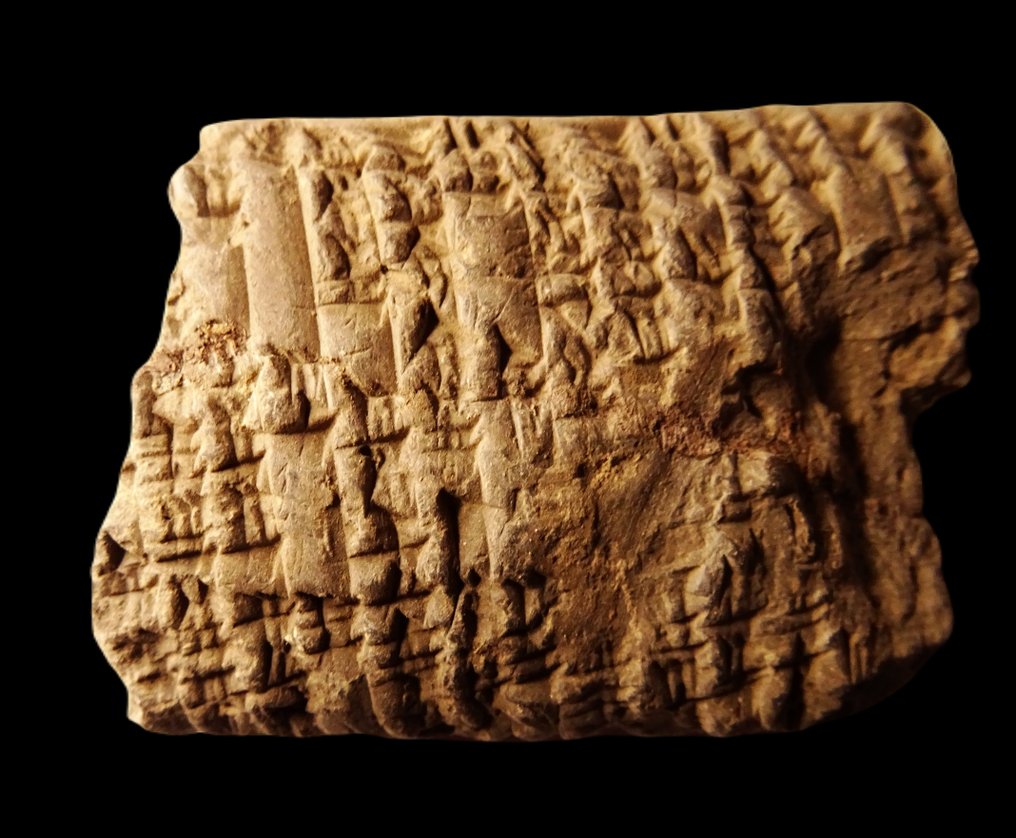 sumeryjski - Duża tabliczka gliniana klinowa - Mezopotamia - III tysiąclecie p.n.e #2.1