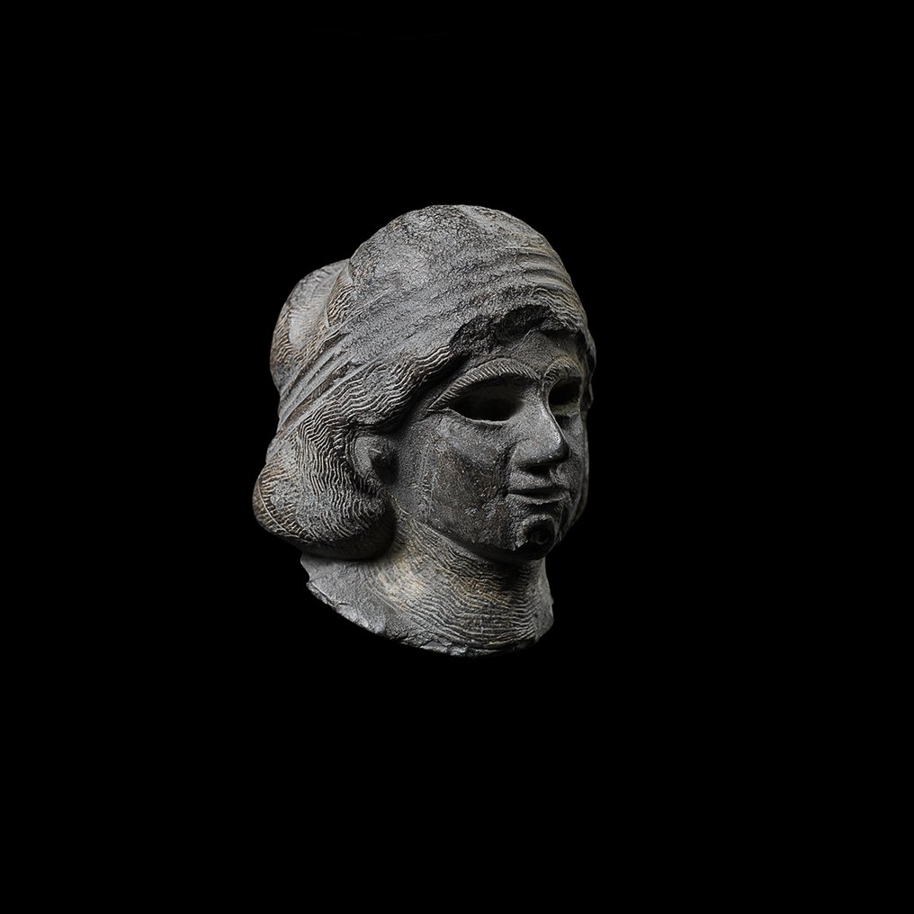 Mesopotamien Stein Bedeutender mesopotamischer Kopf. Veröffentlicht. Ex. Christie's, ex. Cahn, ex. TEFAF und mit #2.1