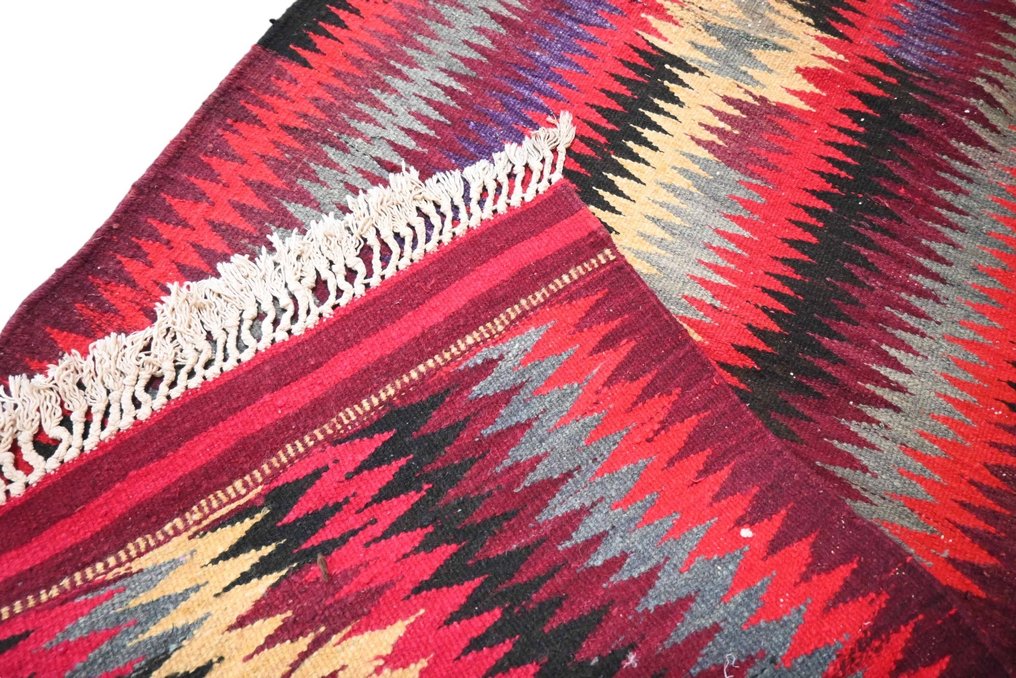 Kolorowy kurdyjski - Długi wąski dywan - 278 cm - 106 cm #3.2