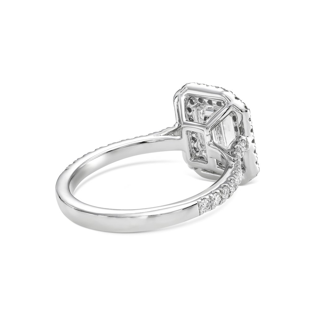 Pierścionek zaręczynowy Białe złoto Diament  (Naturalny) - Diament #2.1