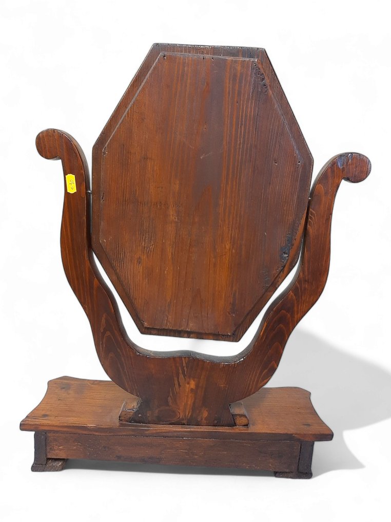 Επιτραπέζιος καθρέφτης  - Μαλακό ξύλο ελάτης σε χρώμα καρυδιάς #1.2