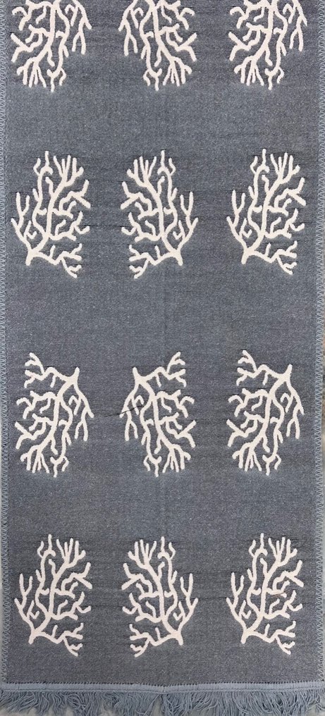 San Leucio - precious double-sided plaid with corals - Blanket  - 170 cm - 120 cm #2.1