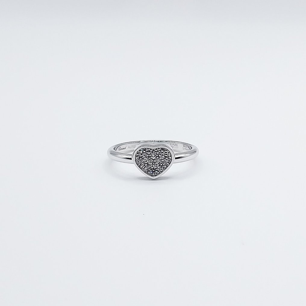 Chopard - Ring - My Happy Hearts - 18 karaat Witgoud -  0.12ct. tw. Diamant #1.1