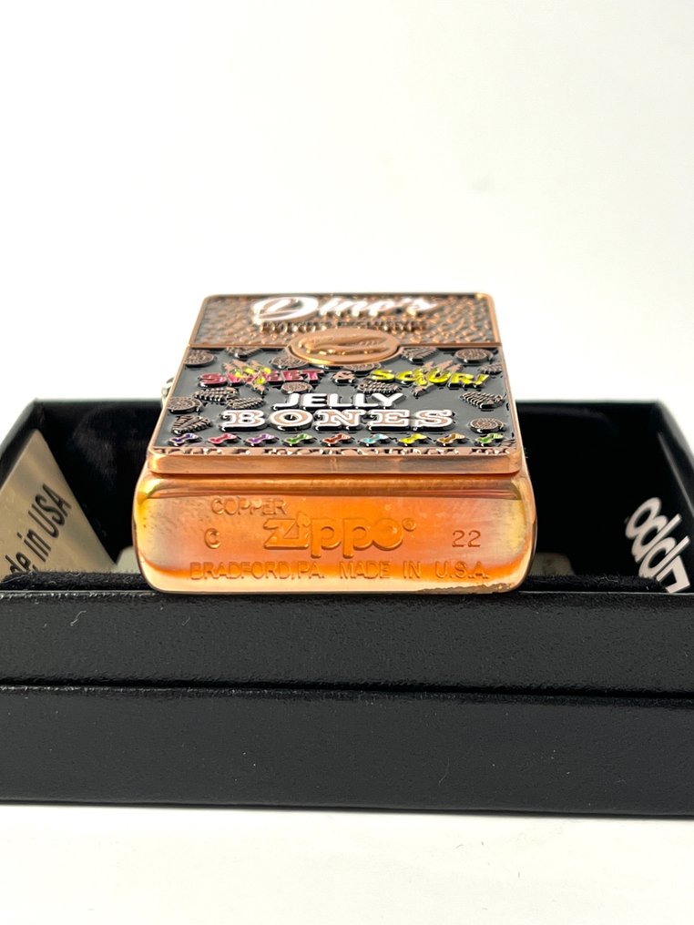 Zippo - Zippo Dino’s Jelly Bones by Tom’s Limited Edition - χωρίς τιμή ασφαλείας - Αναπτήρας - Ορείχαλκος, Ξύλο, Σμάλτο, Επαργύρωση #4.3