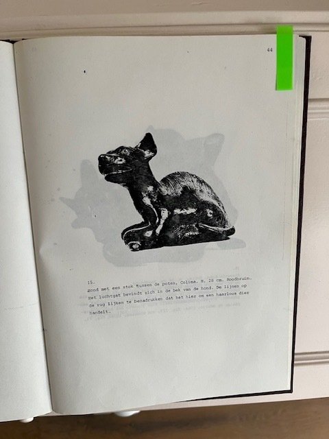 Colima, Mexico, Keramikk Liggende hund figur. 35 cm #3.2