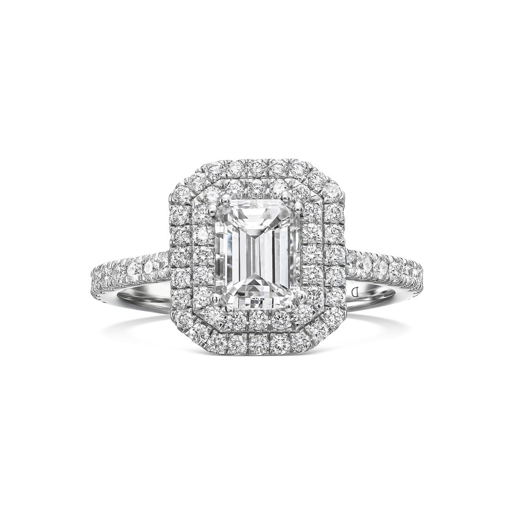 Anello di fidanzamento Oro bianco Diamante  (Naturale) - Diamante #1.1