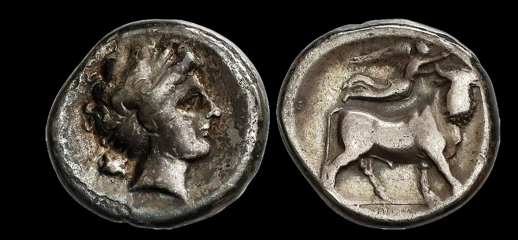 坎帕尼亚， 那不勒斯. Didrachm 320-300 BC #3.1