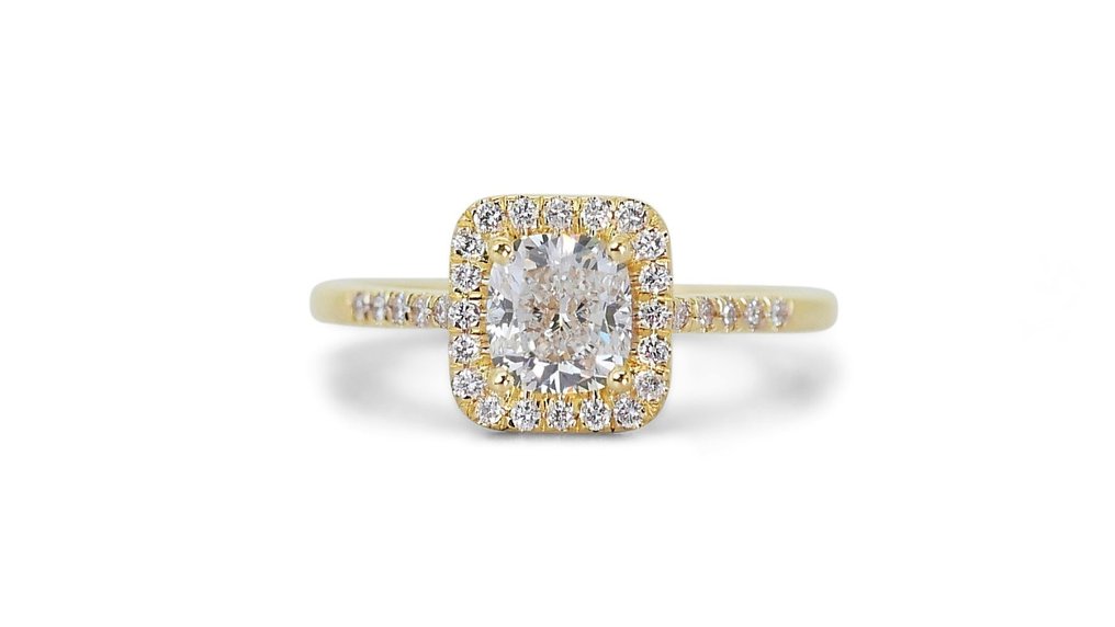 Gyűrű Sárga arany Gyémánt  (Természetes) - Gyémánt #1.1