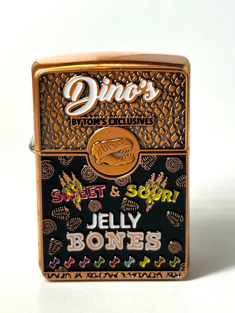 Zippo - Zippo Dino’s Jelly Bones by Tom’s Limited Edition - χωρίς τιμή ασφαλείας - Αναπτήρας - Ορείχαλκος, Ξύλο, Σμάλτο, Επαργύρωση #3.2