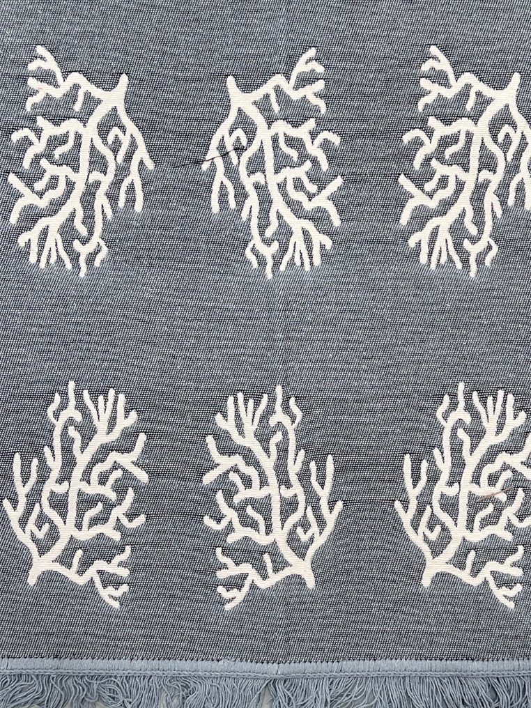 San Leucio - precious double-sided plaid with corals - Blanket  - 170 cm - 120 cm #1.2