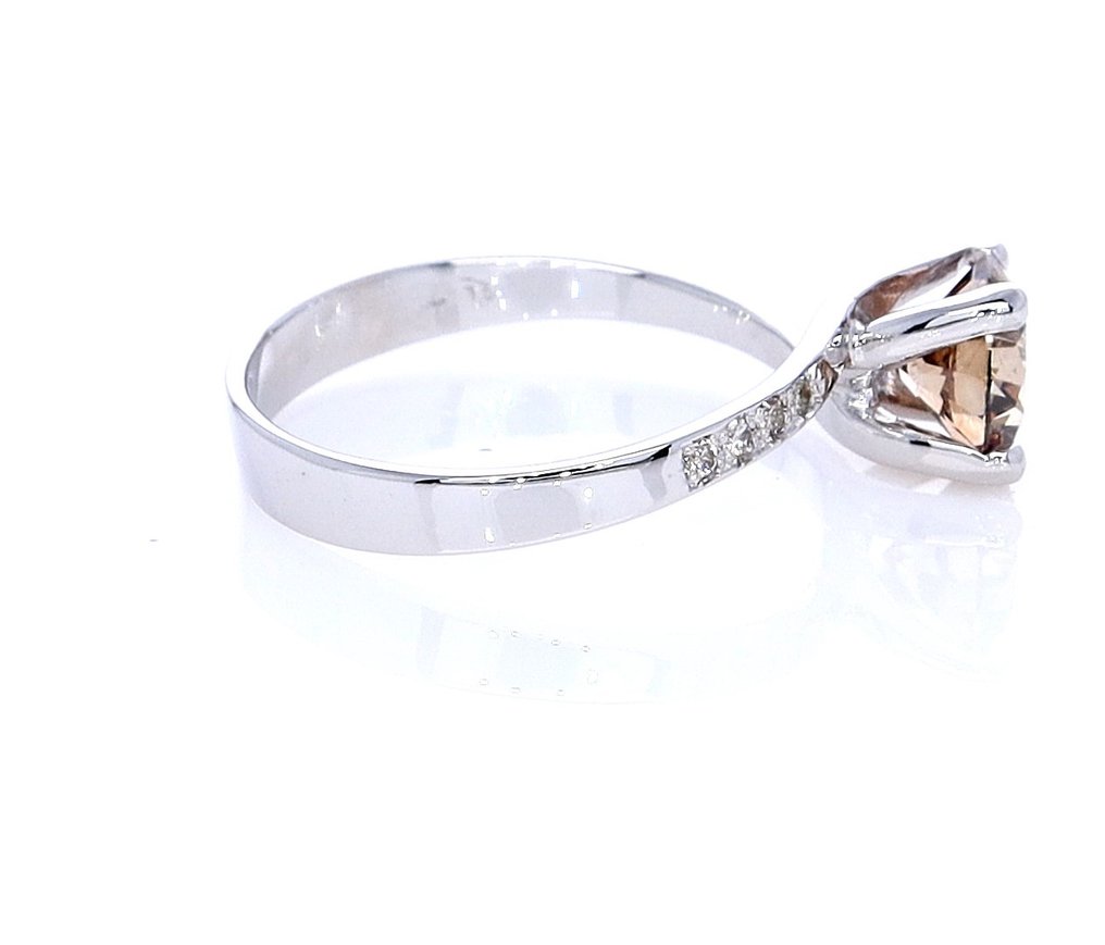 1.08 Tcw Diamonds ring - Ring Vittguld Diamant  (Natural) - Diamant #2.1