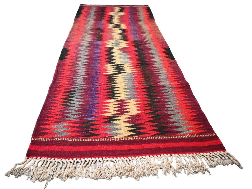 Kolorowy kurdyjski - Długi wąski dywan - 278 cm - 106 cm #1.1