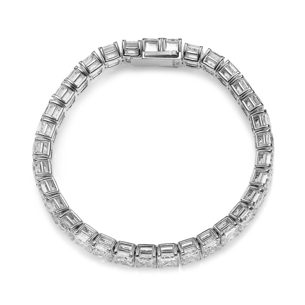 Bracelet de tennis - 18 carats Or blanc -  29.88ct. tw. Diamant  (Naturelle) #3.1