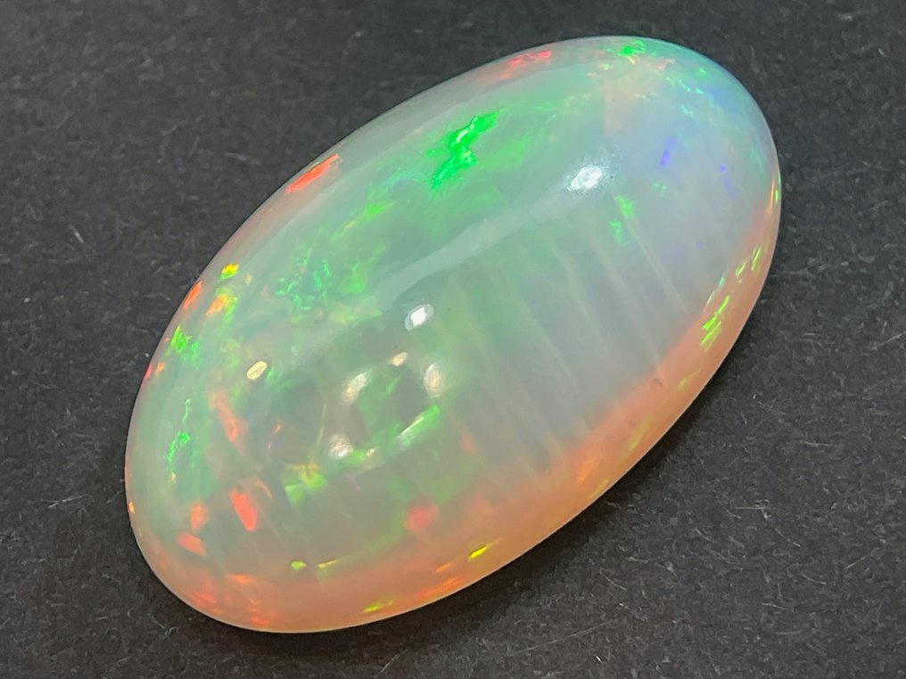 ljusorange med opaliserande regnbågsfärger Naturlig opal - 14.79 ct #3.1