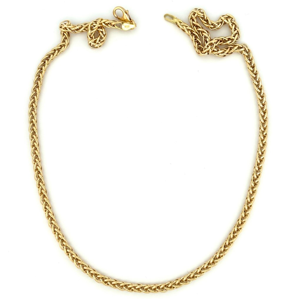 Collana Spiga - 7.8 gr - 50 cm - 18 Kt - Necklace - 18 kt. Yellow gold #1.1
