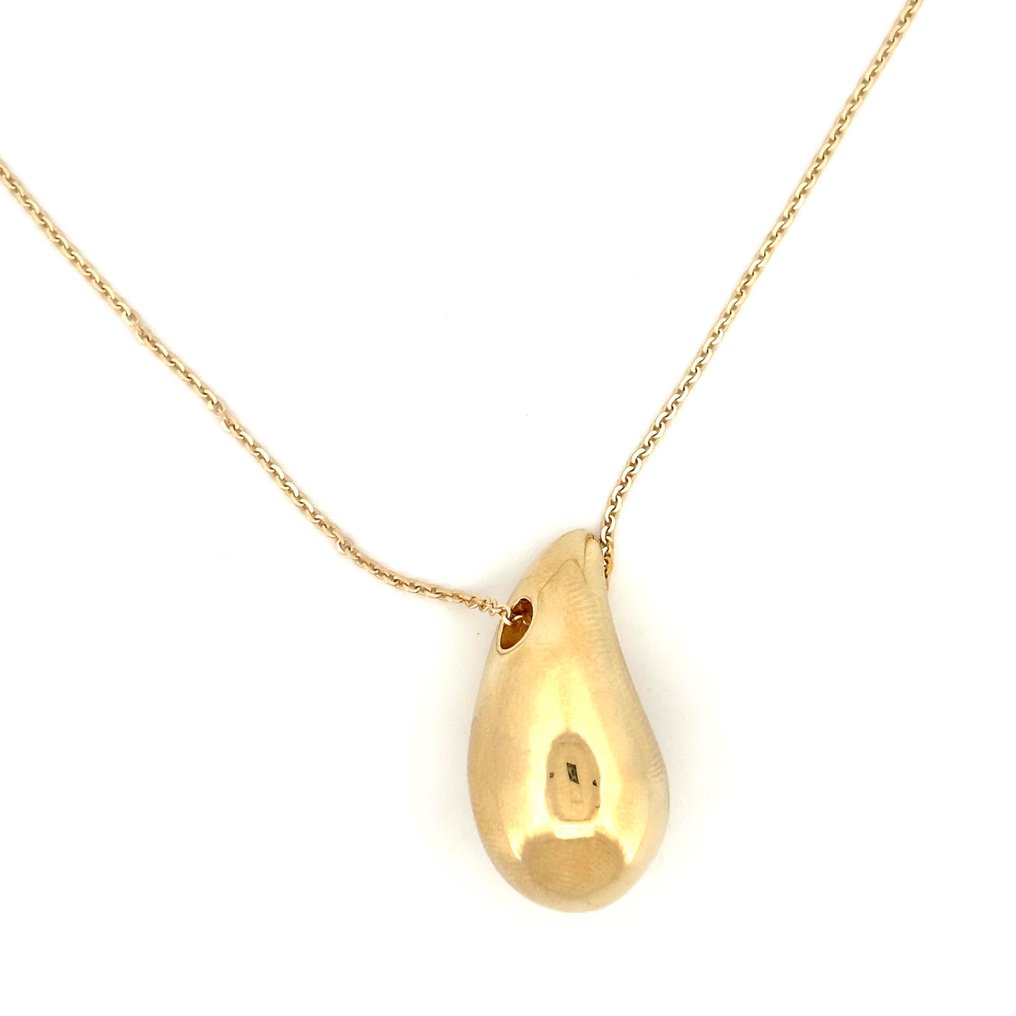 Teardrop Chain - 4.9 gr - 45 cm - 18 Kt - Necklace with pendant - 18 kt. Yellow gold #1.1
