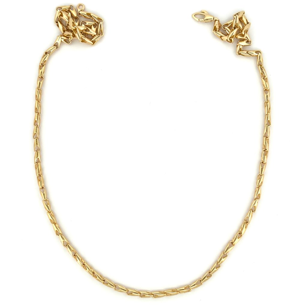 Collana Spiga Piena - 14 gr - 50 cm - 18 Kt - Necklace - 18 kt. Yellow gold #1.1
