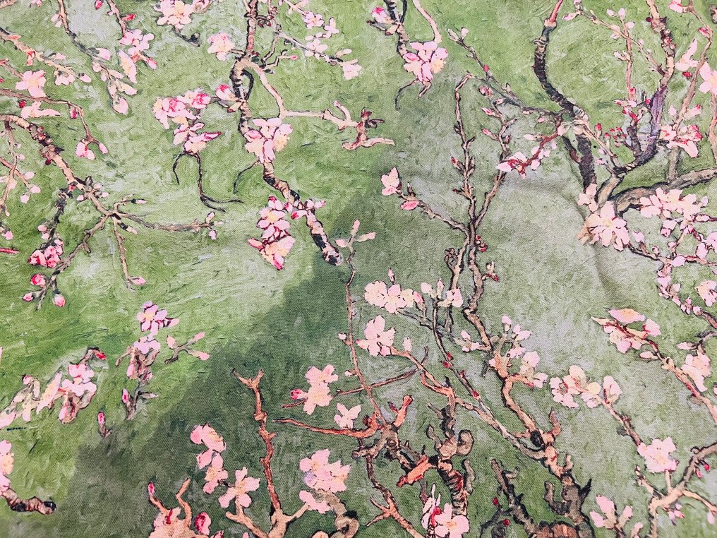 Tela exclusiva con tema de flor de almendro - - Tejido de tapicería  - 300 cm - 280 cm #3.2