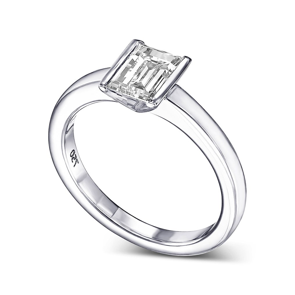 Ring Vittguld Diamant  (Natural)  #2.1