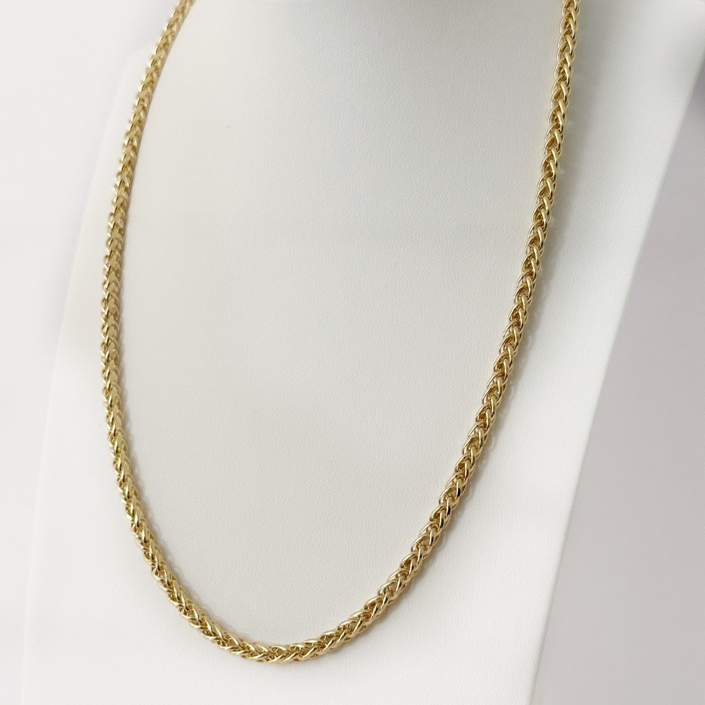 Collana Spiga - 7.8 gr - 50 cm - 18 Kt - Necklace - 18 kt. Yellow gold #1.2