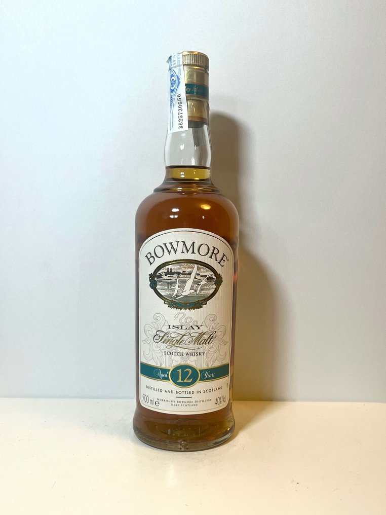 Bowmore 12 years old - With glass - Original bottling  - b. slutten av 1990-tallet tidlig på 2000-tallet - 700ml #2.1