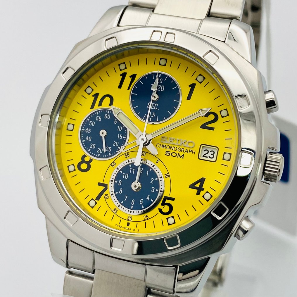 Seiko yellow dial chronograph 2025