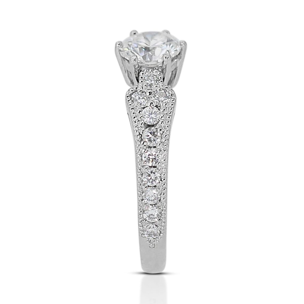 Ring Witgoud Diamant  (Natuurlijk) - Diamant  #3.2