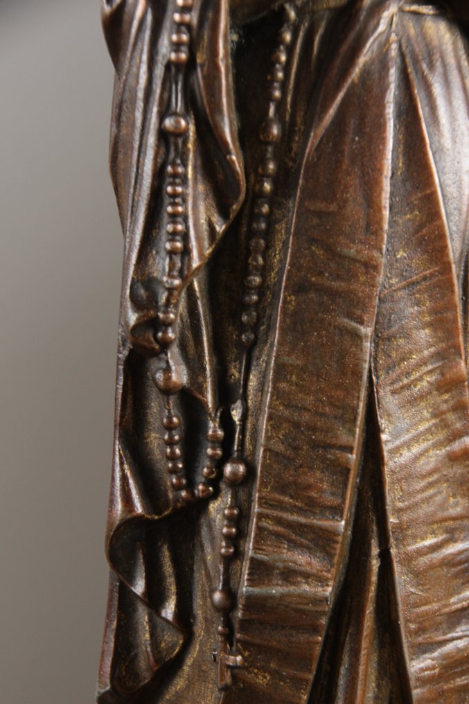 E. Lapayre - Figurine - OLV van Lourdes - 35cm - Zamak #3.1