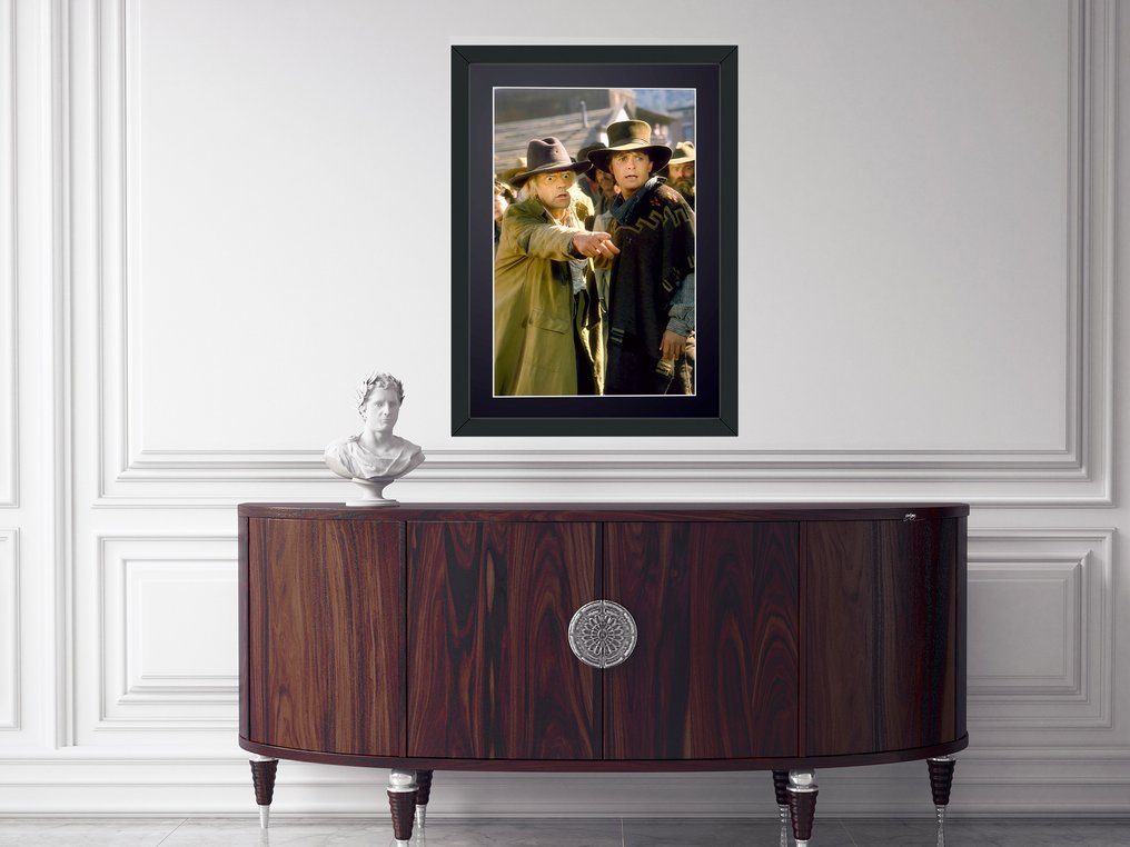 Back to the Future Part III (1990) - Michael J. Fox & Christopher Lloyd - Fine Art Photography - Luxury Wooden Framed 70X50 cm - Limited Edition Nr 01 of 30 - Serial ID 16965 - Original Certificate (COA), Hologram - 100% New. Shipping Reduction from 3 items #2.1